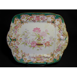 Plat porcelaine Sarreguemines forme rectangle décor n° 248