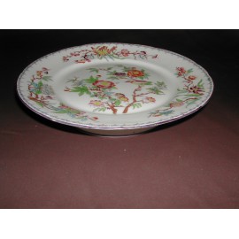Assiette sur pieds 22.3 cm porcelaine Sarreguemines décor n°252