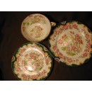 Genieu avec assiette Porcelaine Sarreguemines d&eacute;cor 215