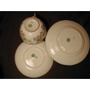 Genieu avec assiette Porcelaine Sarreguemines d&eacute;cor 215