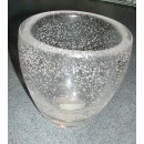 Vase à bulles Daum Croix de Lorraine Nancy France vers 1947