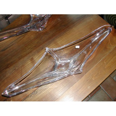 Coupe Héliade en cristal Daum 58 cm signé Daum France