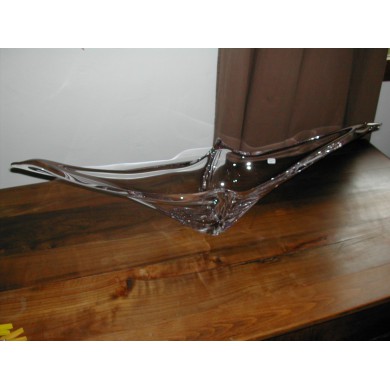 Coupe Héliade en cristal Daum 87 cm signé Daum (Croix de Lorraine) France