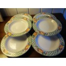 Compotier, Assiette sur pieds service Copenhague Sarreguemines