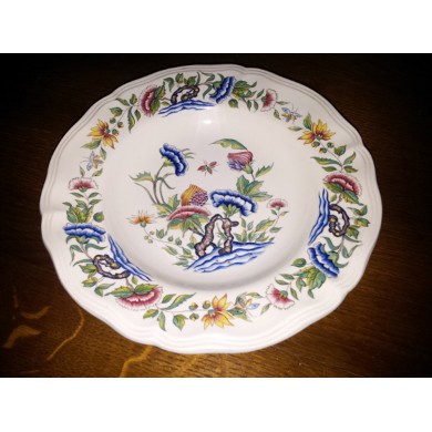 1 assiette creuse décor Rouen Sarreguemines France diam 23 cm