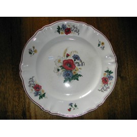 Grand plat rond service Agreste Sarreguemines D 34.5 cm