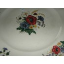 Grand plat rond service Agreste Sarreguemines D 34.5 cm