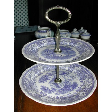 Etagère 2 niveaux Burgenland bleu Villeroy et Boch