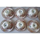 6 petits d&eacute;jeuners Genieux porcelaine de Sarreguemines minton 252