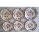 6 petits d&eacute;jeuners Genieux porcelaine de Sarreguemines minton 252