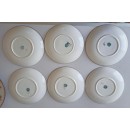 6 petits d&eacute;jeuners Genieux porcelaine de Sarreguemines minton 252