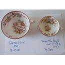 6 petits d&eacute;jeuners Genieux porcelaine de Sarreguemines minton 252