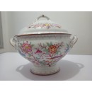 Soupi&egrave;re en porcelaine de Sarreguemines diam 24 cm minton 252