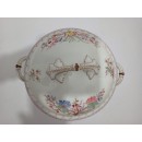 Soupi&egrave;re en porcelaine de Sarreguemines diam 24 cm minton 252