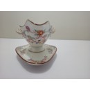 Sauci&egrave;re en porcelaine de Sarreguemines minton 252 environ 22 cm