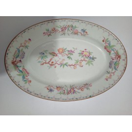 plat ovale 35.5 cm porcelaine de Sarreguemines minton 252