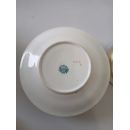 Sucrier porcelaine de Sarreguemines minton 252 forme poire &eacute;clat sur base