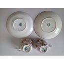 6 Tasses &agrave; caf&eacute; avec soucoupes porcelaine de Sarreguemines minton 252