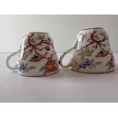 6 Tasses &agrave; caf&eacute; avec soucoupes porcelaine de Sarreguemines minton 252