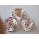 2 tasses &agrave; caf&eacute; avec soucoupes porcelaine de Sarreguemines minton 252
