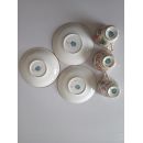 2 tasses &agrave; caf&eacute; avec soucoupes porcelaine de Sarreguemines minton 252