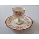 3 coquetiers porcelaine de Sarreguemines minton 252