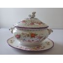 Sauci&egrave;re en fa&iuml;ence de Sarreguemines minton 252 ann&eacute;e 1875