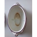 Sauci&egrave;re en fa&iuml;ence de Sarreguemines minton 252 ann&eacute;e 1875