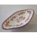Assiette sur pied en porcelaine de Sarreguemines minton 252 diam 21.3 cm