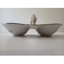 Ravier 23 cm en porcelaine de Sarreguemines minton 252