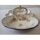 Ravier 23 cm en porcelaine de Sarreguemines minton 252