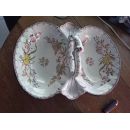 Ravier 23 cm en porcelaine de Sarreguemines minton 252