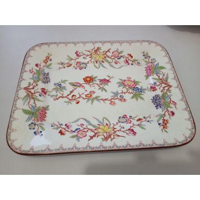 Confiturier pâte opaque 1875 Sarreguemines minton 252 diam 23 cm