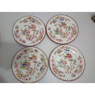 Sucrier Diam 9 cm et Pot à lait Diam 8 cm porcelaine Sarreguemines minton 252