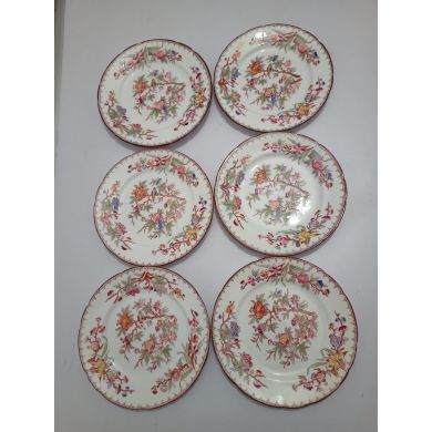 Lot de 2 assiettes diam 21 cm porcelaine Sarreguemines minton 252
