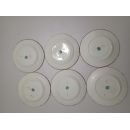 Lot de 6 assiettes diam 18.5 cm porcelaine Sarreguemines minton 252