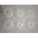 Lot n&deg;2 de 6 assiettes diam 18.5 cm porcelaine Sarreguemines minton 252