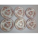 Lot n&deg;2 de 6 assiettes diam 18.5 cm porcelaine Sarreguemines minton 252
