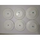 Lot n&deg;3 de 6 assiettes diam 18.5 cm porcelaine Sarreguemines minton 252