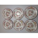 Lot n&deg;3 de 6 assiettes diam 18.5 cm porcelaine Sarreguemines minton 252
