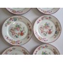 6 assiettes porcelaine diam 20 cm Sarreguemines minton 252 Sign&eacute;e en creux Uztschneider