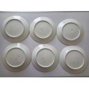 6 assiettes porcelaine diam 20 cm Sarreguemines minton 252 Sign&eacute;e en creux Uztschneider