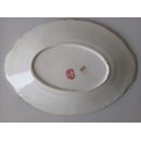 Plat ovale &agrave; oreilles porcelaine de Fismes D&eacute;cor n&deg;27
