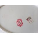 Plat ovale &agrave; oreilles porcelaine de Fismes D&eacute;cor n&deg;27