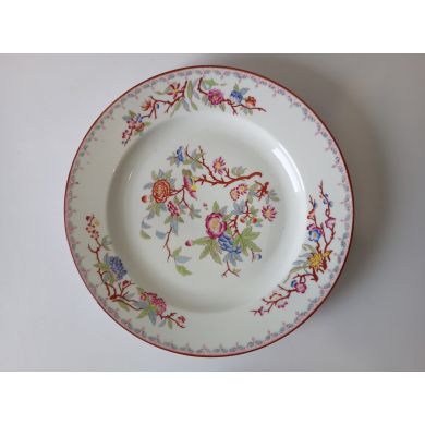 Plat en porcelaine C Harsch et Cie Berlin diamètre 30.5 cm