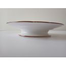 Assiette sur pieds porcelaine Sarreguemines d&eacute;cor n&deg;216