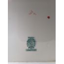 Plat rectangle dit Tyrolien 23x17.5 cm porcelaine Sarreguemines d&eacute;cor n&deg;216