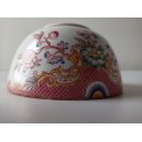 Compotier sur pied haut 12 cm diam 22 cm porcelaine Sarreguemines d&eacute;cor n&deg;216