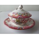 Bol &agrave; rincer en porcelaine Sarreguemines diam 16.5 cm ht 7.8 cm d&eacute;cor n&deg;216