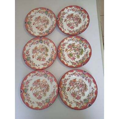 Bol à rincer en porcelaine Sarreguemines diam 16.5 cm ht 7.8 cm décor n°216